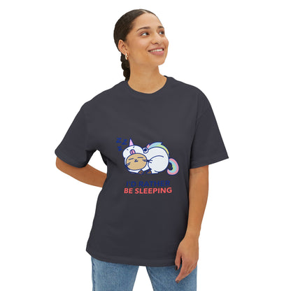 Cute Sleepy Cat Boxy T-Shirt